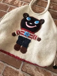 ヒステリックグラマー かぎ編み ドーナツベア トップス 希少☆90s 初期ヒステリックグラマー ヒスミニ コットンニット