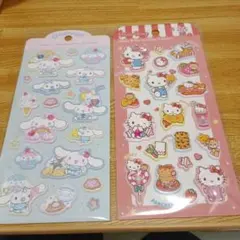 キティ・シナモロールジュエルマシュマロシール2枚セット