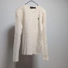 チカ様だけポロラルフローレン　XS 羊毛　カシミヤ　ケーブルニット