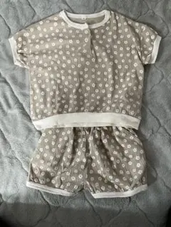花柄 トップス ショートパンツ セットアップ 90cm