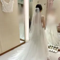 ウエディングヴェールビードレッセTCV-101 IV 80＋90 ギャザー有