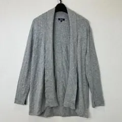 PART2 BY JUNKO SHIMADAグレー リブ切替 ロングカーディガンのサムネイル