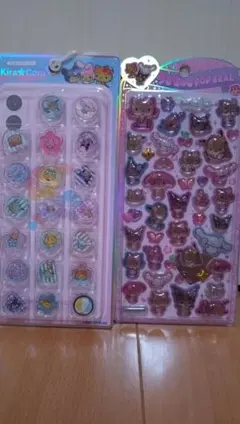 うるちゅる　おはじきシール　日焼けサンリオ