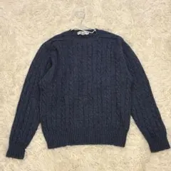 【NEWYORKER】ウール100% 美品 リブ編み長袖ニットセーターサイズM