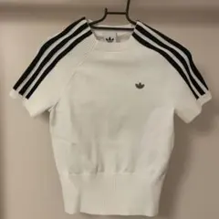 adidas Originals 半袖ニット ショート丈Tシャツ　Ｓ　⭐︎希少のサムネイル