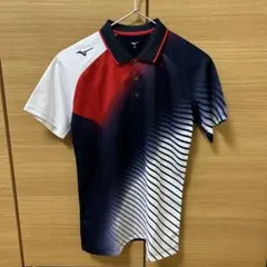 Mizuno ポロシャツ XS ダークネイビー/レッド/ホワイト