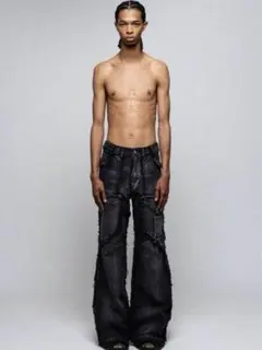 NO/FAITH STUDIOS FLARED DENIM 001 BLACKのサムネイル