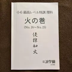 浜学園 最レ理科小6 風林火山 確認テストつき - メルカリ