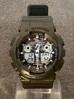 CASIO G-SHOCK GA-100CF-8AJF グレーカモフラ　電池新品