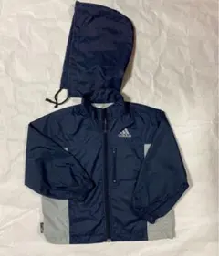 adidas アディダス ジャンパー　100  フード収納、服収納袋付き
