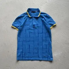00s agnes b. blue logo polo shirt ポロシャツ