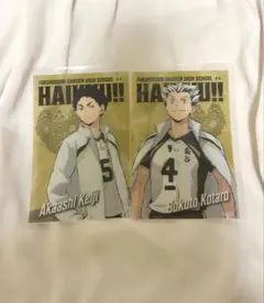 ハイキュー 赤葦京治 木兎光太郎 クリアポストカード まとめ売り