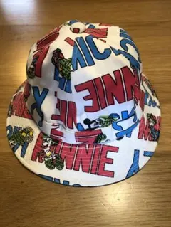 【購入可能】ミッキーマウス　ミニーマウス　ハット　レトロプリント