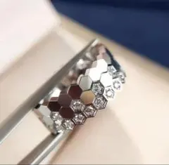 シルバーデザイン ハニカムリング 1つ 12号