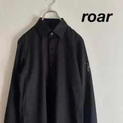 roar ロアー ドレスシャツ スタッズ 二丁拳銃 光沢感 黒 ブラックのサムネイル