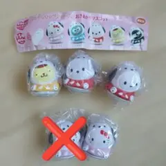 サンリオキャラクターズ　おきあがりマスコット　ハローキティ　ポチャッコ