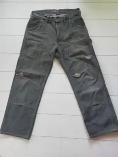 ★Carhartt カーハート ダブルニー ワークパンツ ダメージ加工 ブラック