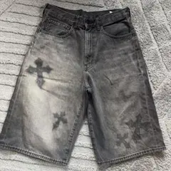 GU ブラック リメイクショートパンツ S