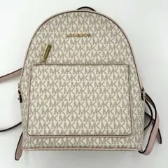 MICHAEL KORS リュック MKシグネチャー PVC ピンクベージュ