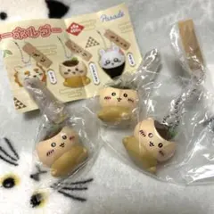 ちいかわ　寿司　フィギュアキーホルダー　ガチャガチャ　くりまんじゅう　いなり