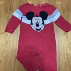 ミッキーマウス ロンパース 赤　GAP