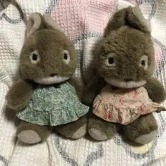 昭和レトロ　ヴィンテージ LIBERTY リバティ　うさぎ　ぬいぐるみ　2コ 昭和レトロ ヴィンテージ LIBERTY リバティ うさぎ ぬいぐるみ 2コ