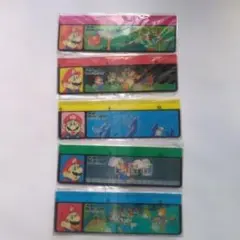 スーパーマリオワールド 定規 5本セット 三菱鉛筆