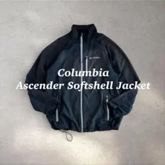 ColumbiaウォームアップジャケットXLフェードグレー白タグ撥水ソフトシェル