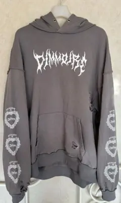 中古】DimMoire クラッシュBiGフーディー グレー - メルカリ