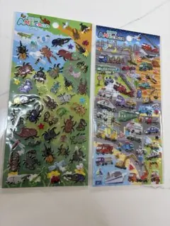 昆虫と交通シールセット 2シート