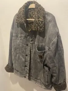 ボア デニムジャケット