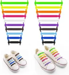 ゴム製 結ばない 靴紐 スニーカー 伸びる靴紐 ほどけない おしゃれ　かわいい