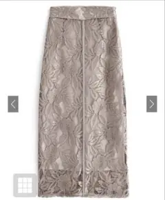 【値下げ】GRL 花柄レースバックスリットタイトスカート[nh49]