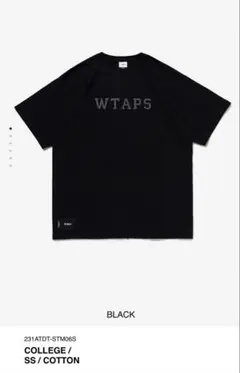 WTAPS COLLEGE / SS / COTTON BLACK XLのサムネイル