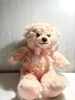 ダイソーシールキャンペーン　ハニーテディベアパステルピンクぬいぐるみ