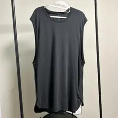 新品 メンズXL シルク タンクトップ ルルレモン ヨガ グレー