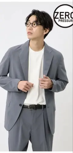 グレー シングル　ゼロプレッシャースーツ【セットアップ】