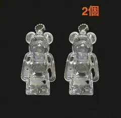 新品　嵐　ベアブリック クリアケース　2個　透明　キーホルダー