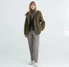 UNIQLO ヒートテック・タックテーパードパンツ　グレー Mサイズ