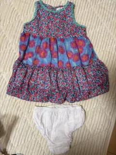 kate spade 花柄ワンピース 92/24M パンツ付き
