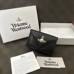 【美品✧︎*。】Vivienne Westwood ブラック三つ折り財布