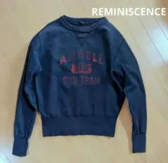 REMINISCENCE レミニッセンス ナス紺 両Vガゼット スウェット ML