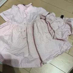 baby GAP ピンクストライプ ワンピース 12-18ヶ月