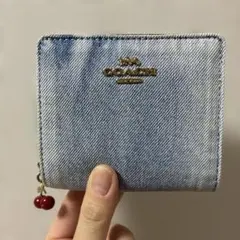 ⭐︎最終値下げ⭐︎COACH カードケース ギンガムチェック ブルー ⭐︎最終値下げ⭐︎COACH カードケース ギンガムチェック ブルー