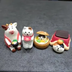 コンコンブル ミニチュア置物 4点セット