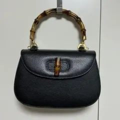 GUCCI グッチ バンブー レザー ハンドバッグ
