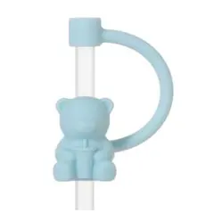 ミステリーカラーチェンジングリユーザブルコールドカップ　ストローキャップ　ブルー