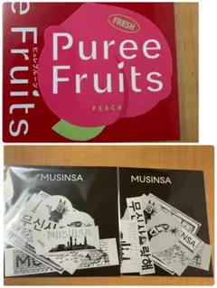新品　ZOZOフェス　グッズ　特典　MUSINSA　ステッカー　シール　セット