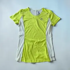 サロモン SALOMON ランニングTシャツ イエローグリーン XSのサムネイル