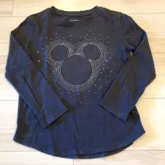 GAP KIDS ミッキー Tシャツ S (6-7) ブラック